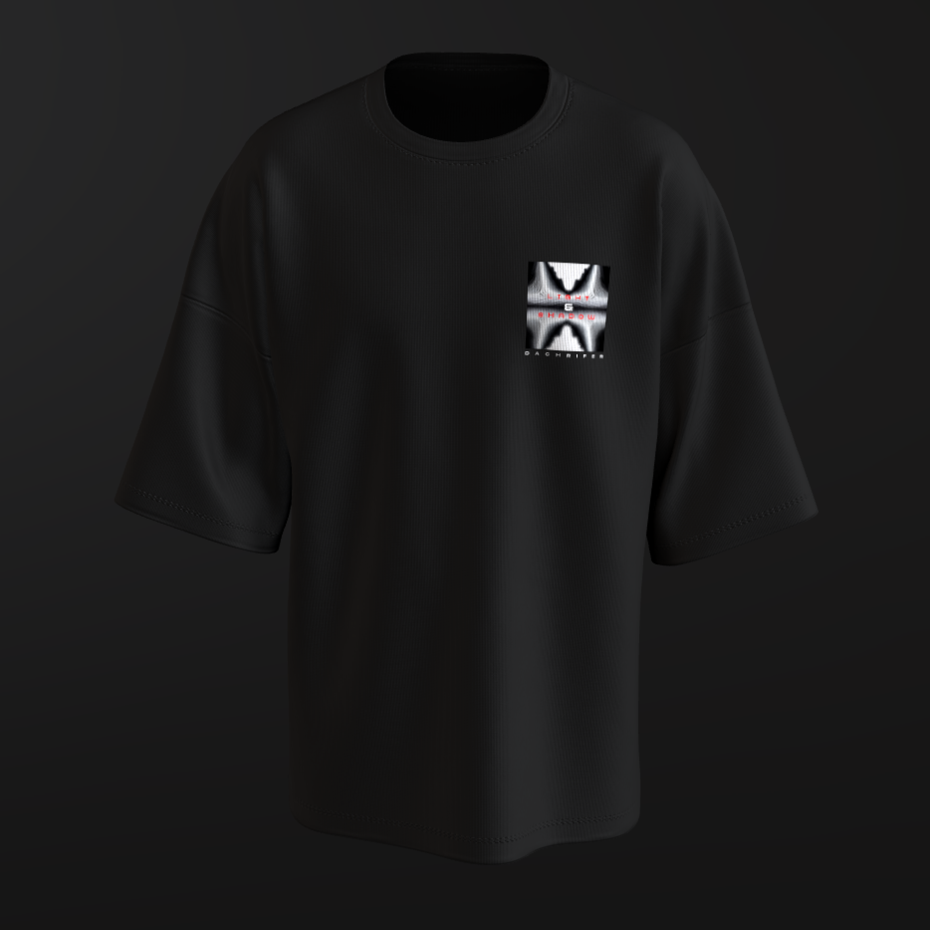 BLACK PARALLEX FADE T-SHIRT