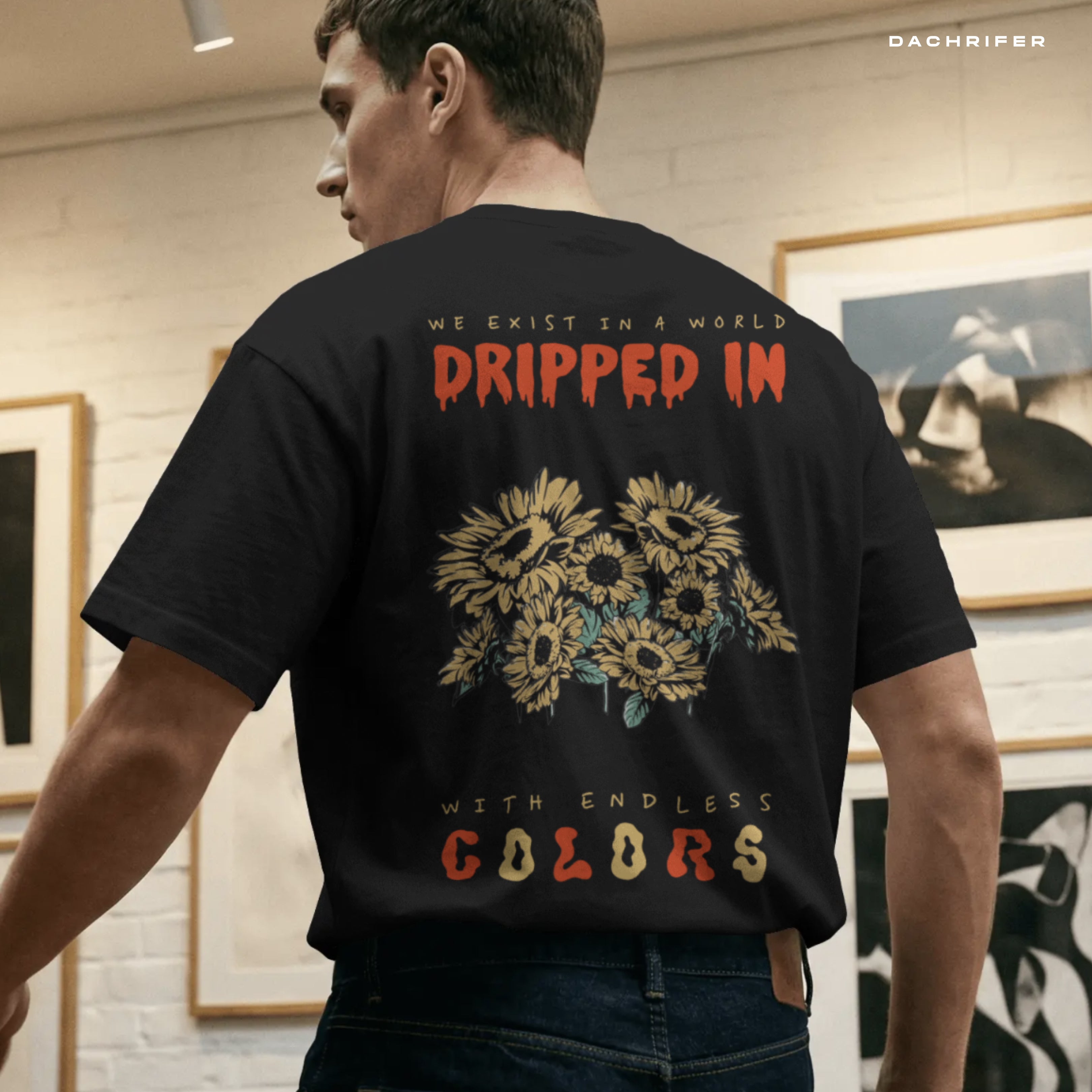 BLACK SUNLIT REVERIE UNISEX T-SHIRT