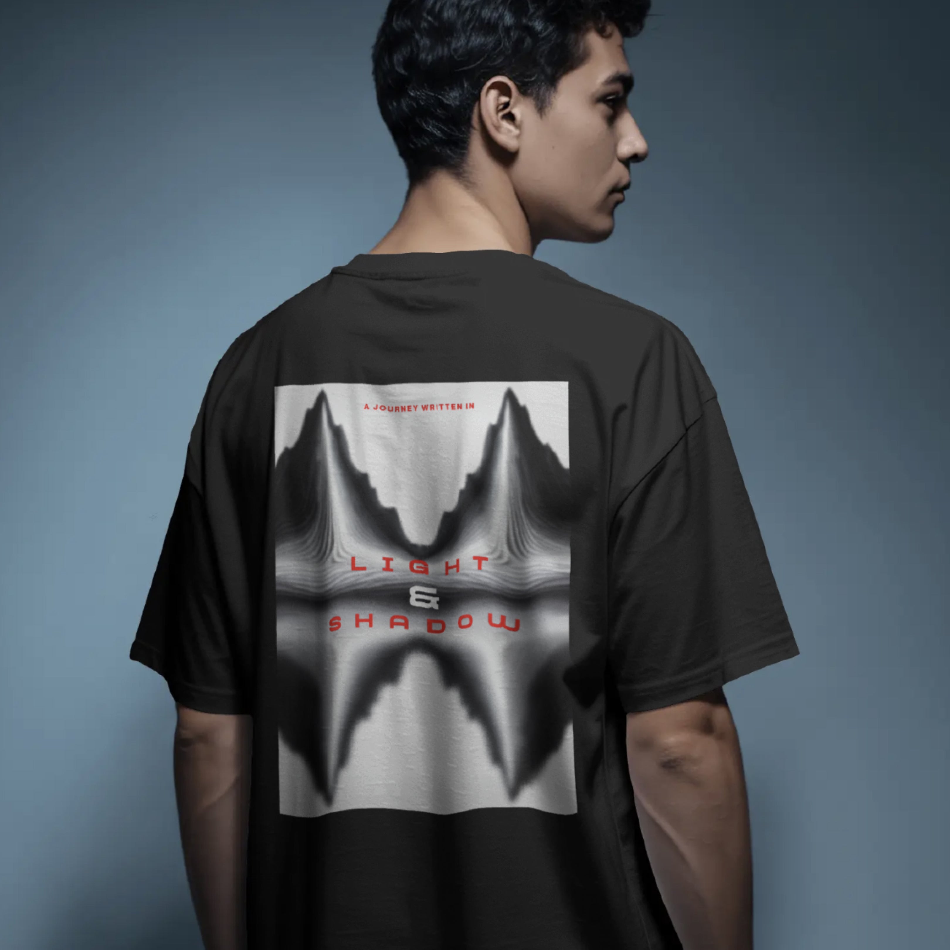 BLACK PARALLEX FADE T-SHIRT