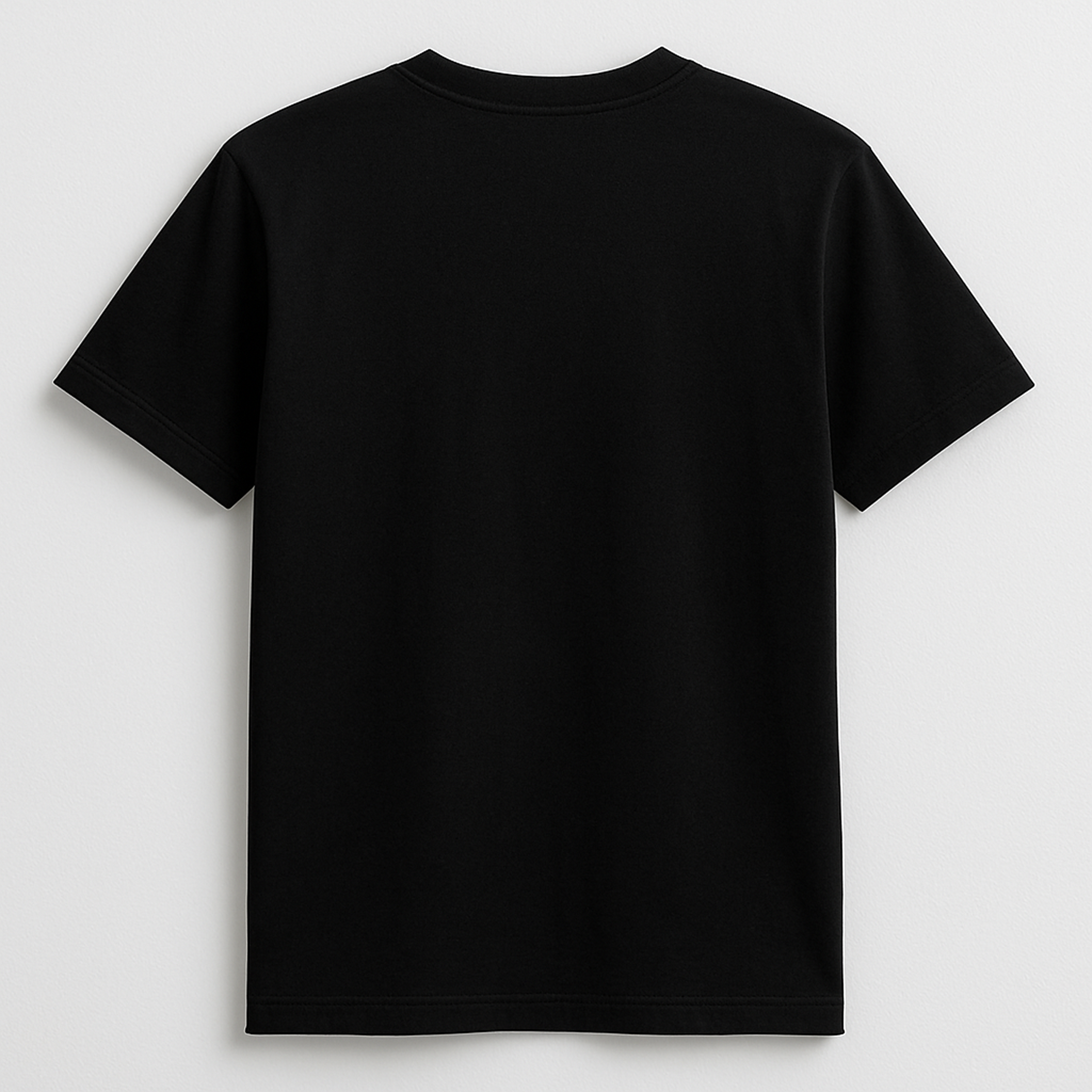 BLACK REGULAR FIT T SHIT