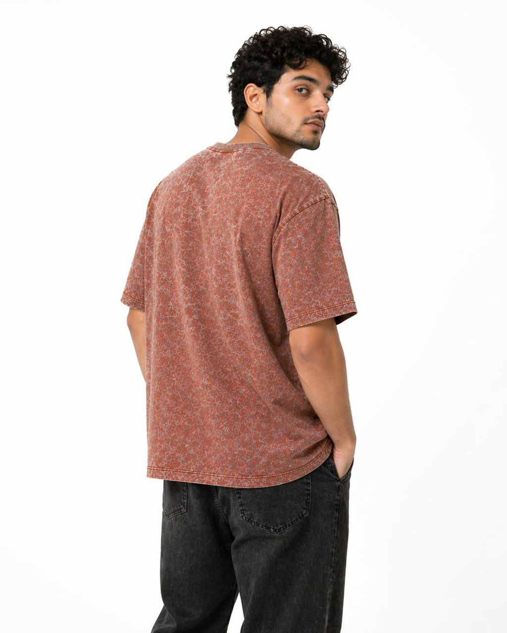 CHOCOLATE ACID WASH T-SHIRT