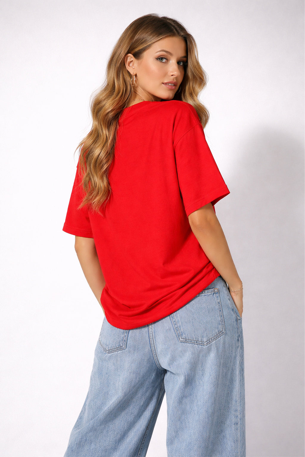 RED BASIC T-SHIRT