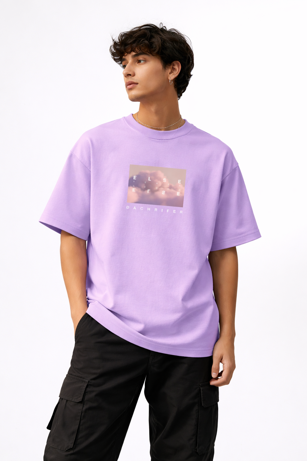 LAVENDER STAIRWAY CLOUD T-SHIRT