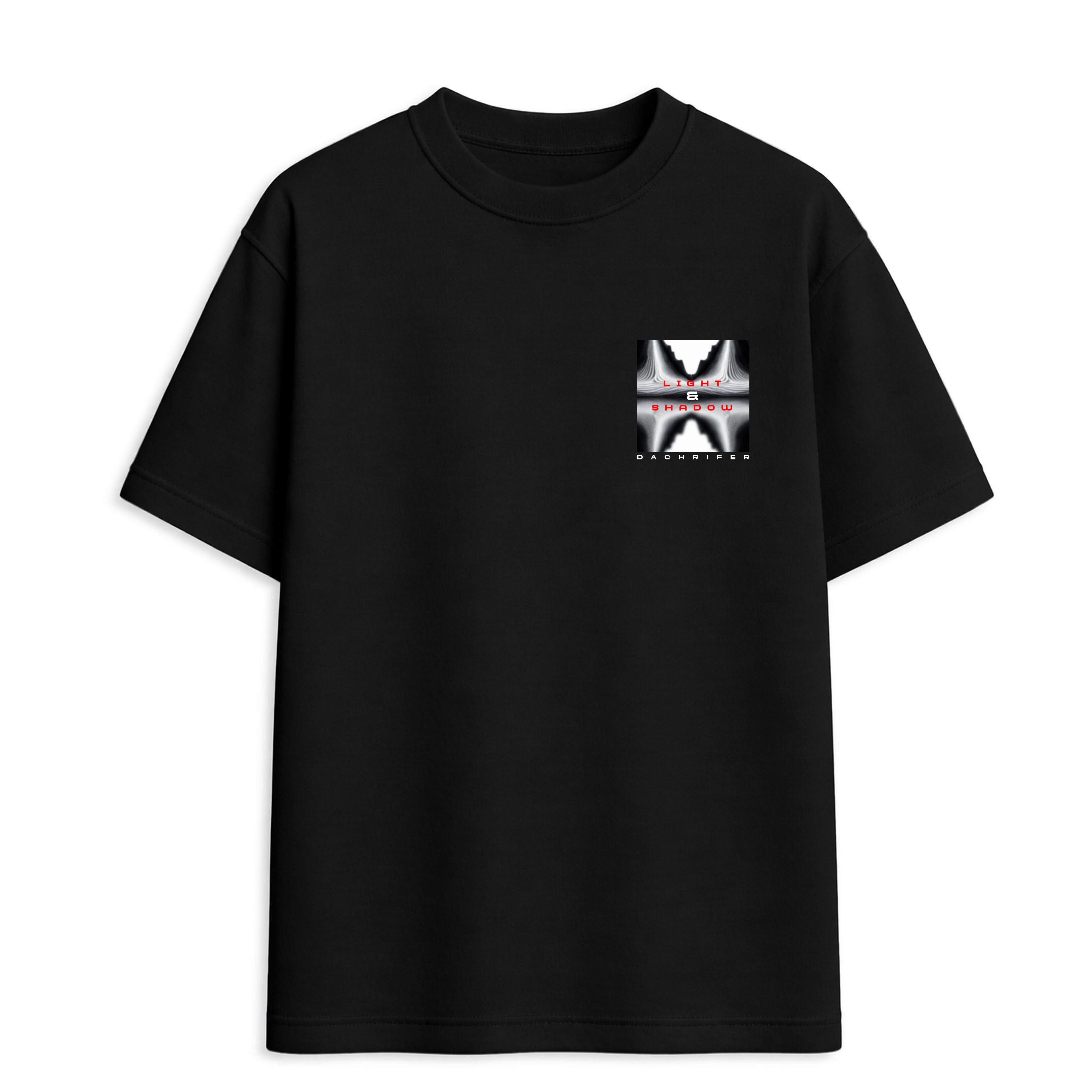 BLACK PARALLEX FADE UNISEX T-SHIRT
