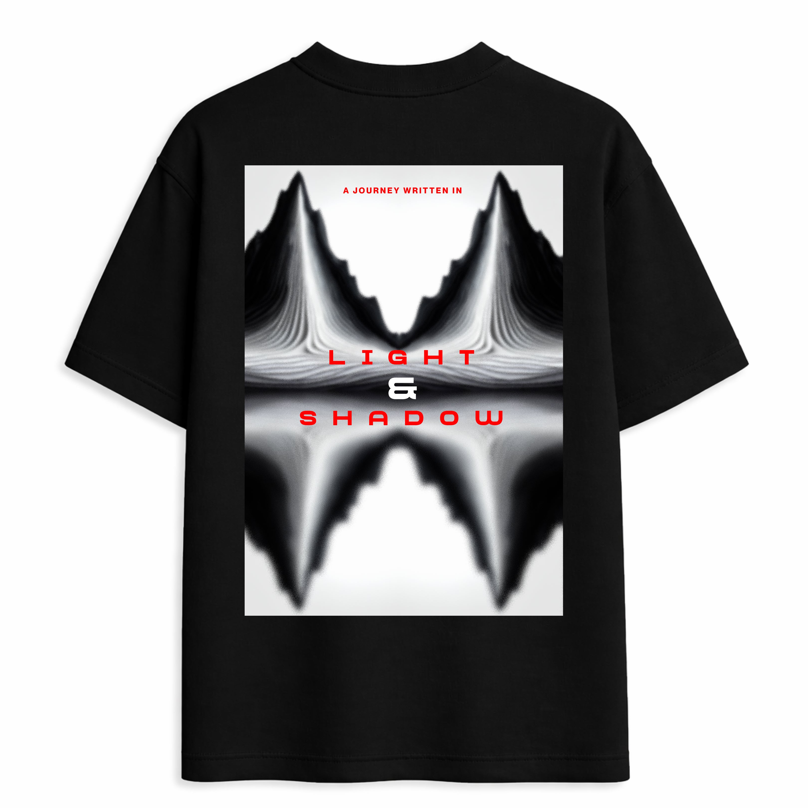 BLACK PARALLEX FADE UNISEX T-SHIRT