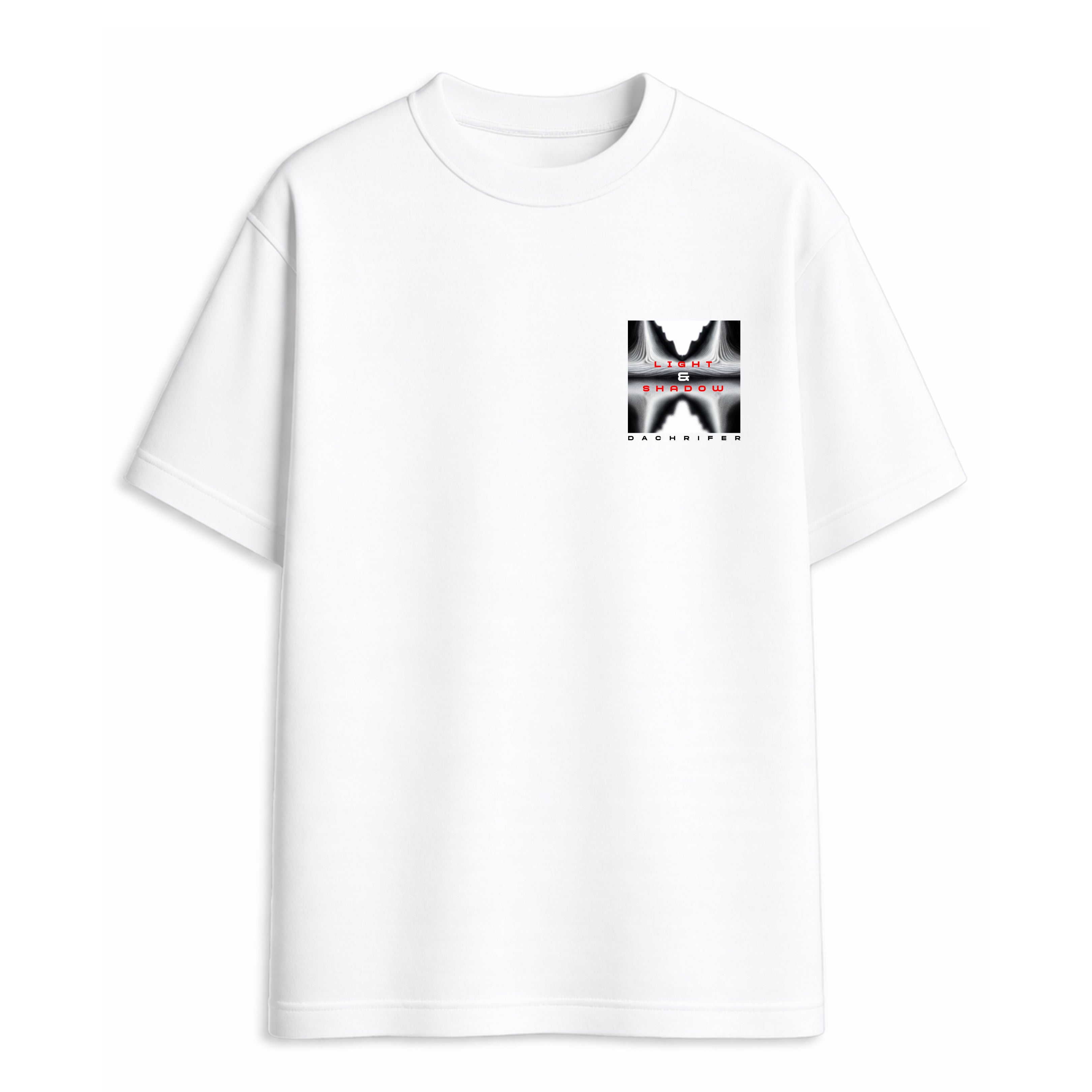 WHITE PARALLEX FADE T-SHIRT