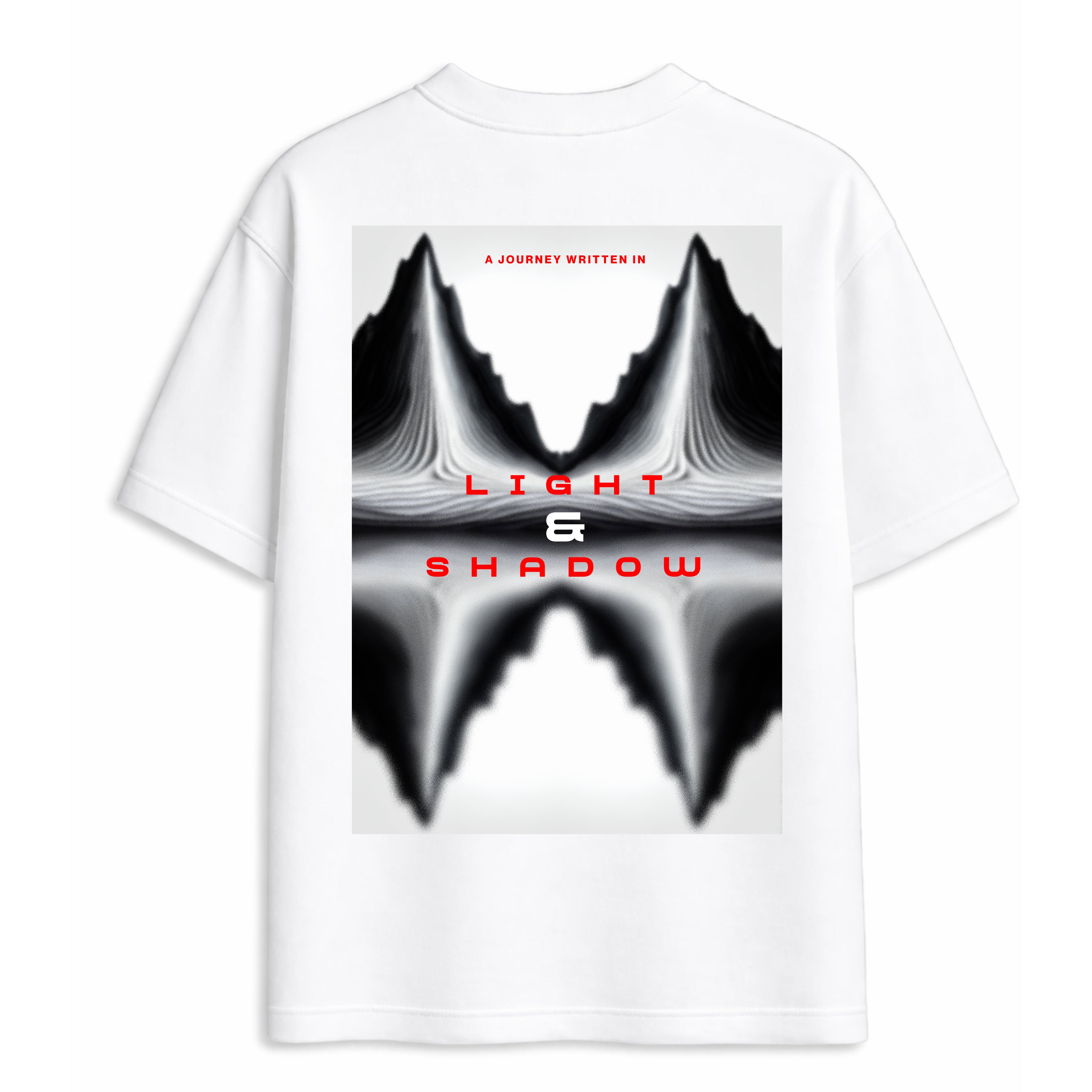 WHITE PARALLEX FADE T-SHIRT