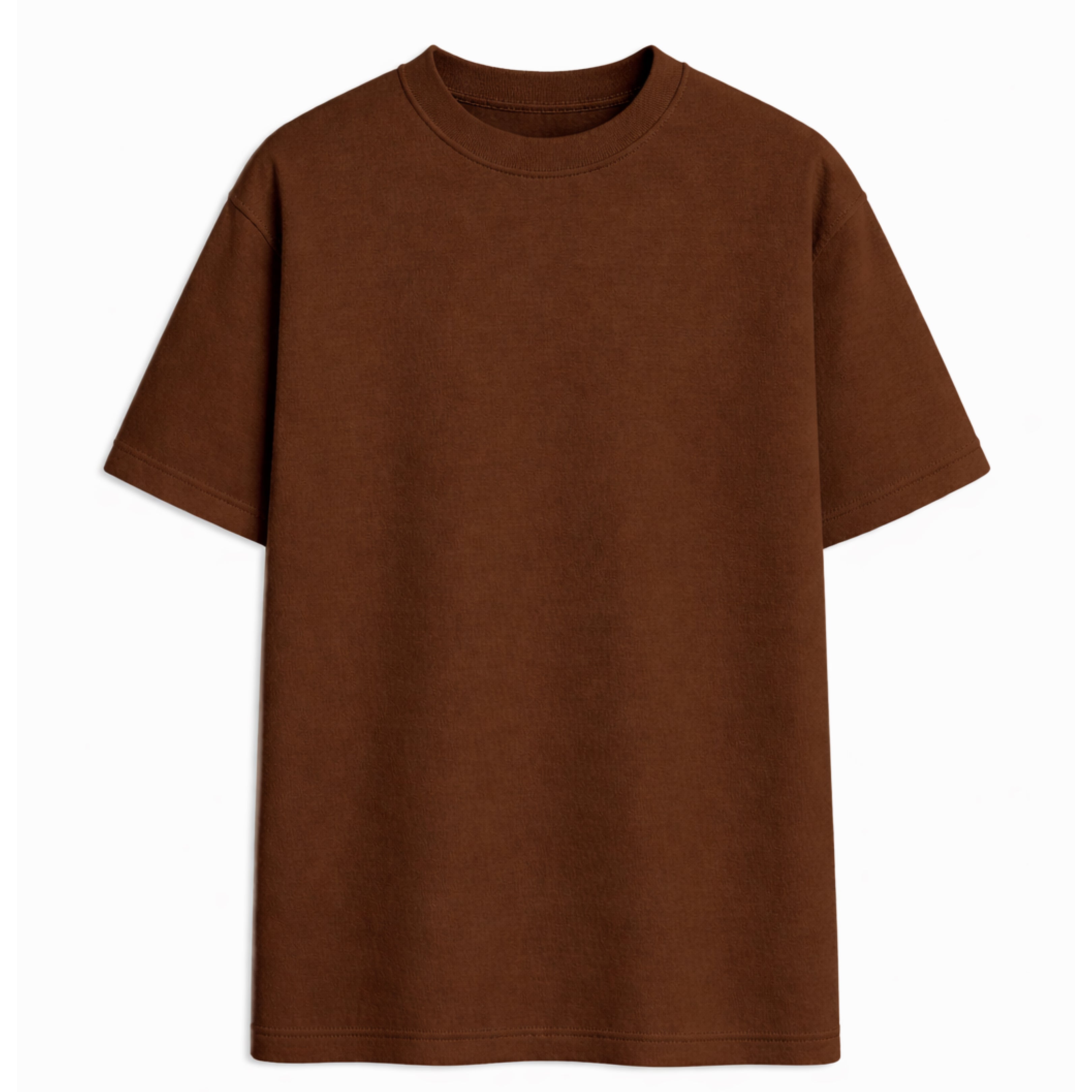 BROWN BASIC T-SHIRT
