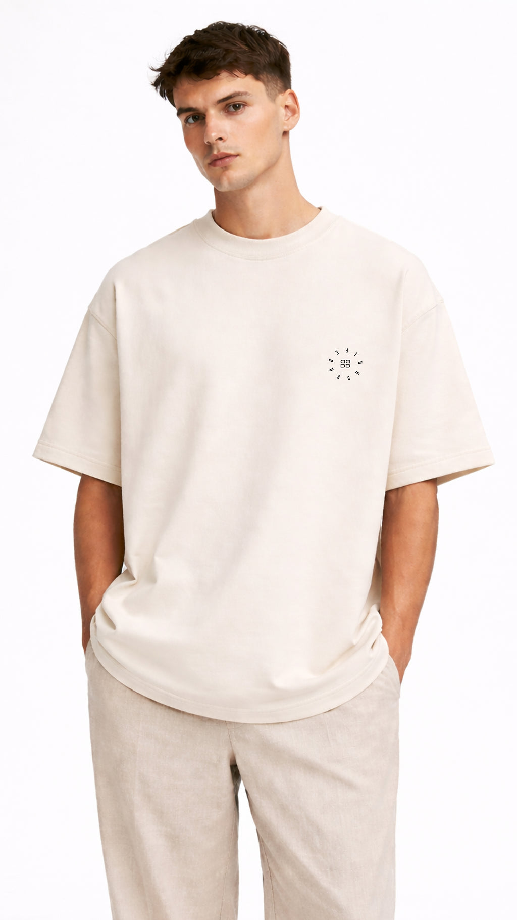 BEIGE AZURA T-SHIRT