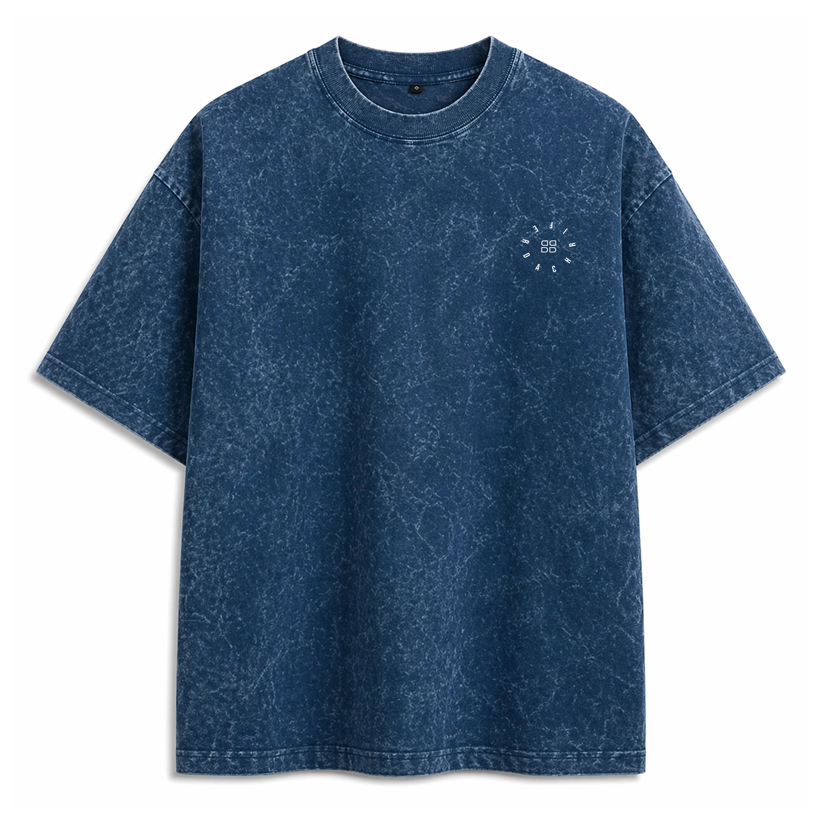 BLUE ACID WASH T-SHIRT